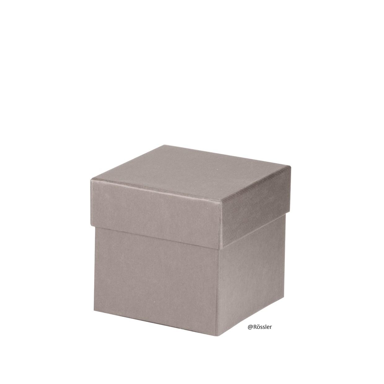 Geschenkschachtel 105x105x105 mm Taupe